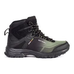 Vico Czarno-zielone buty trekkingowe. Zielone obuwie trekkingowe damskie bez zapięcia. Za 227.37 zł.