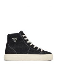 Guess Jeans Tenisówki CWBEO-GJ202505163 Czarny. Czarne trampki i tenisówki damskie Guess Jeans, z aplikacjami, z jeansu, bez zapięcia. Za 219.99 zł.