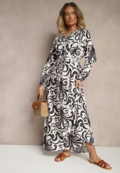 Czarna Sukienka z Wiskozą o Rozkloszowanym Kroju w Abstrakcyjny Print Ridirinda. Czarne sukienki damskie Renee, na co dzień, l, bez wzorów, z wiskozy, eleganckie, bez kołnierzyka, bez ramiączek, maxi, rozkloszowane. Za 119.99 zł.