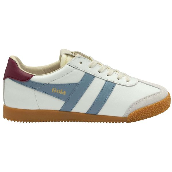 Damskie skórzane buty sportowe Gola Elan. Białe obuwie sportowe damskie Gola, bez wzorów, bez zapięcia. Za 468.00 zł.