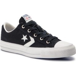 Trampki CONVERSE - Star Player Ox Bla 163964C Black/Vintage Whit. Czarne trampki i tenisówki damskie Converse, bez wzorów, z gumy, retro, bez zapięcia. W wyprzedaży za 229.00 zł.