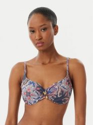 Selmark Góra od bikini BO911 Niebieski. Niebieskie bikini Selmark, bez wzorów, z syntetyku. Za 349.99 zł.