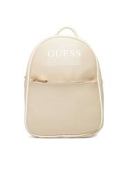 Guess Plecak V5YZ05 WHDX0 Beżowy. Brązowe plecaki damskie Guess, z aplikacjami, ze skóry. Za 309.99 zł.