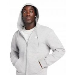Bluza dresowa męska NEW BALACE z kapturem. Szare bluzy męskie New Balance, m, bez wzorów, z dresówki, sportowe, bez ramiączek, z kapturem. Za 304.00 zł.