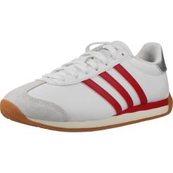 Buty ADIDAS RUNVISTA Biały. Białe obuwie trekkingowe damskie Adidas, ze skóry, bez zapięcia. Za 262.15 zł.