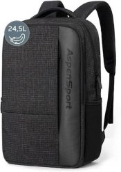 Plecak Aspensport Plecak 24,5 L Czarny w kratkę Czarny. Czarne plecaki męskie Erima, bez wzorów, z materiału, eleganckie. Za 106.19 zł.