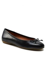 Geox Baleriny D Palmaria D25MUB 000TU C9997 Czarny. Czarne balerinki damskie Geox, bez wzorów, ze skóry, bez obcasa, bez zapięcia. Za 244.99 zł.