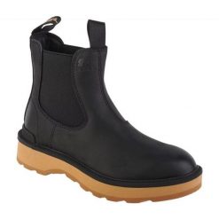 Buty Sorel Hi-Line Chelsea W 2009101010 czarne. Czarne botki damskie na zimę, bez wzorów, z gumy, bez obcasa, bez zapięcia. Za 892.76 zł.