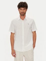 U.S. Polo Assn. Koszula MUP3254 Biały Regular Fit. Białe koszule męskie U.S. Polo Assn., m, bez wzorów, z bawełny, bez kołnierzyka, bez ramiączek. Za 269.99 zł.
