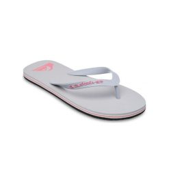 Klapki dla Mężczyzn MOLOKAI CORE Szary. Szare klapki męskie Quiksilver, bez wzorów, z gumy, bez zapięcia. Za 84.99 zł.