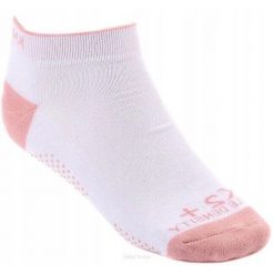 Skarpety do squasha Karakal X2+ Trainer biało-różowe 36/40. Białe skarpetki damskie KARAKAL, bez wzorów. Za 29.99 zł.