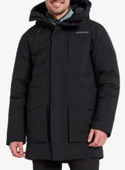 Kurtka ocieplana Didriksons Akilles Parka 2. Czarne kurtki męskie Didriksons, m, bez wzorów, z materiału, bez kaptura. Za 936.00 zł.