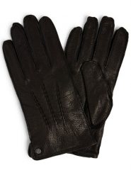 Pearlwood Męskie rękawiczki skórzane Mężczyźni skóra czarny jednolity, XL. Czarne rękawiczki męskie Pearlwood, bez wzorów, ze skóry. Za 299.95 zł.