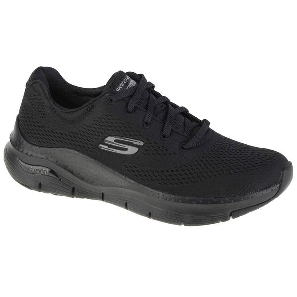 Buty sportowe Sneakersy damskie, Arch Fit-Big Appeal. Brązowe obuwie sportowe damskie Skechers, bez wzorów, bez zapięcia, trekkingowe. Za 379.99 zł.