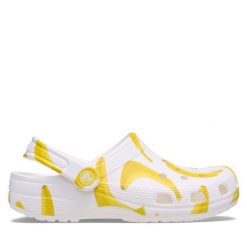 Klapki Crocs. Białe klapki męskie Crocs, bez wzorów, bez zapięcia. Za 169.99 zł.