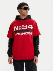 DC Shoes Bluza Dryden ADYFT03411 Czerwony Regular Fit. Czerwone bluzy męskie DC Shoes, m, bez wzorów, z syntetyku, bez ramiączek, bez kaptura. Za 529.99 zł.