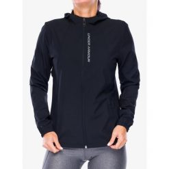 Kurtka do biegania damska Under Armour UA OutRun The Storm Jacket. Czarne kurtki sportowe damskie Under Armour, l, bez wzorów, bez ramiączek, bez kaptura, do biegania. Za 299.99 zł.