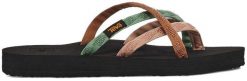 Teva Olawahu damskie klapki japonki. Brązowe klapki damskie Teva, na lato, bez wzorów, z materiału, bez obcasa, bez zapięcia. Za 292.99 zł.