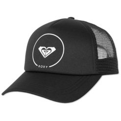 Czapka z daszkiem damska Roxy Truckin. Czarne czapki damskie Roxy, bez wzorów, z poliesteru, sportowe. Za 71.00 zł.