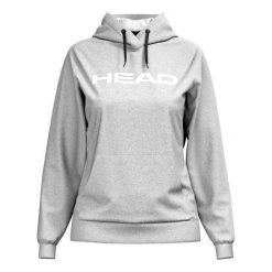 Bluza damska HEAD Club Original Hoodie. Szare bluzy damskie Head, bez wzorów, sportowe, bez ramiączek, bez kaptura. Za 149.99 zł.