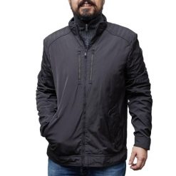 Kurtka GEOX M9221V T2451 Szary. Szare kurtki męskie Geox, m, bez wzorów, z tkaniny, casualowe, bez kaptura. Za 381.99 zł.