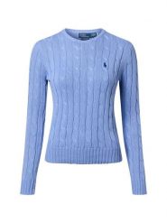 Polo Ralph Lauren Sweter damski z dzianiny Kobiety Bawełna biały jednolity, M. Białe swetry nierozpinane damskie Polo Ralph Lauren, m, bez wzorów, z bawełny, bez kołnierzyka, bez ramiączek. Za 989.95 zł.