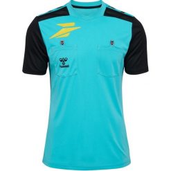 Koszulka Hummel FFHB New Referee. Niebieskie bluzki damskie Hummel, bez wzorów, sportowe, bez kołnierzyka, bez ramiączek. Za 253.00 zł.