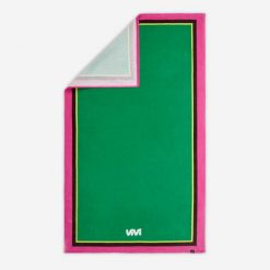 Ręcznik plażowy Decathlon L 145 x 85 cm ViVi seria limitowana. Zielone stroje kąpielowe damskie Decathlon, l, bez wzorów, z bawełny. Za 89.99 zł.