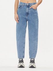Tommy Jeans Jeansy DW0DW14707 Niebieski Mom Fit. Niebieskie jeansy damskie Tommy Jeans, bez wzorów, z bawełny. Za 309.99 zł.