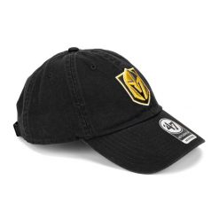 Czapka z daszkiem 47 Brand NHL Vegas Golden Knights CLEAN UP. Czarne czapki damskie 47 Brand, na wiosnę, bez wzorów. Za 89.99 zł.