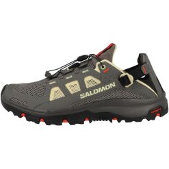 Buty trekkingowe męskie Salomon Techamphibian 5. Szare buty zimowe męskie Salomon, bez wzorów, z gumy, bez obcasa, bez zapięcia. Za 499.99 zł.