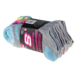 Skechers 6pk 360 Full Terry No Show, męskie, Fitness, skarpetki, Szare. Szare skarpety męskie Skechers, bez wzorów, z poliesteru. Za 39.99 zł.