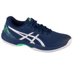 Buty do tenisa męskie Asics Gel-game 9. Niebieskie buty sportowe męskie Asics, bez wzorów, bez zapięcia, tenisowe. W wyprzedaży za 459.70 zł.