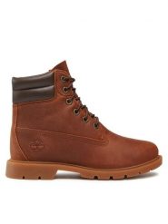 Timberland Trapery Linden Woods Wp 6 Inch TB0A156Z2421 Brązowy. Brązowe trapery damskie Timberland, ze skóry, bez zapięcia. Za 649.99 zł.