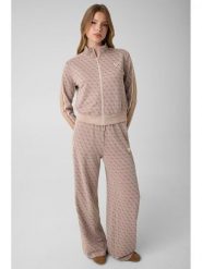Guess Spodnie materiałowe 183095 Beżowy Slim Fit. Brązowe spodnie materiałowe damskie Guess, z aplikacjami, z materiału. Za 474.99 zł.