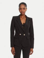Rinascimento Marynarka CFC0126221003 Czarny Slim Fit. Czarne marynarki i żakiety damskie Rinascimento, bez wzorów, z syntetyku, bez kołnierzyka, bez ramiączek. Za 539.99 zł.