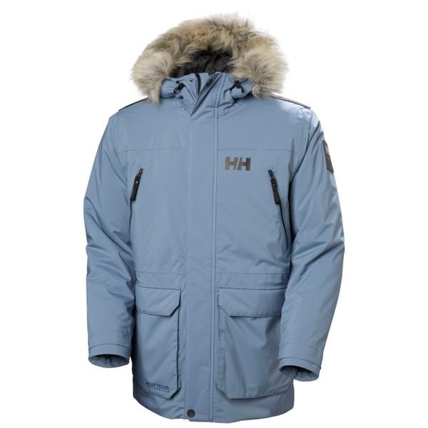 Parka Helly Hansen Reine. Niebieskie parki męskie Helly Hansen, m, bez wzorów, z futra, bez kołnierzyka, bez kaptura. Za 1,599.99 zł.