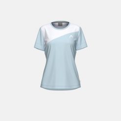 TIE-BREAK Damska Koszulka Tenisowa. Niebieskie bluzki damskie Head, bez wzorów, sportowe, z asymetrycznym kołnierzem, bez ramiączek. Za 260.00 zł.