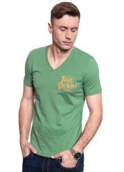 MUSTANG T SHIRT Alex v Print 1009520 6398. T-shirty męskie Mustang, m, bez wzorów, bez kołnierzyka, bez ramiączek. W wyprzedaży za 39.99 zł.