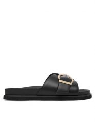 Gant Klapki 32501254 Czarny. Czarne klapki damskie GANT, bez wzorów, ze skóry, bez obcasa, bez zapięcia. Za 459.99 zł.