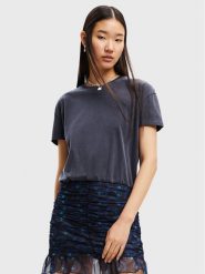 Desigual Sukienka codzienna Bilba 22WWVK53 Granatowy Regular Fit. Niebieskie sukienki damskie Desigual, na co dzień, s, bez wzorów, z syntetyku, bez kołnierzyka, bez ramiączek, proste. Za 239.99 zł.