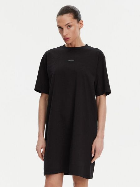 Calvin Klein Jeans Sukienka codzienna J20J225289 Czarny Relaxed Fit. Czarne sukienki damskie Calvin Klein Jeans, na co dzień, xxs, bez wzorów, z bawełny, bez kołnierzyka, bez ramiączek, proste. Za 149.99 zł.