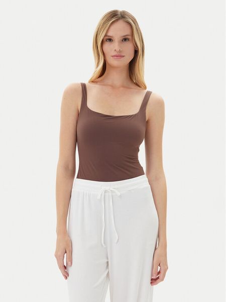 Guess Body O4BM16 KCDE0 Brązowy Slim Fit. Brązowe body Guess, z aplikacjami, z syntetyku. Za 139.99 zł.