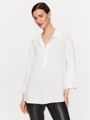 Tatuum Bluzka Balea T2314.048 Biały Relaxed Fit. Białe bluzki damskie Tatuum, bez wzorów, z wiskozy, bez kołnierzyka, bez ramiączek. Za 309.99 zł.