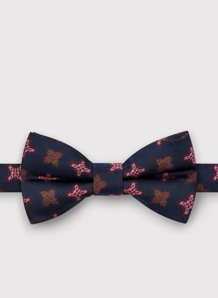 PAKO LORENTE – Granatowa wzorzysta mucha męska. Krawaty i muchy Pako Lorente, bez wzorów, z poliesteru, eleganckie. Za 69.99 zł.