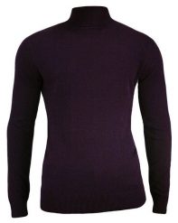 Golf Bakłażanowy, Burgundowy Klasyczny Elegancki Męski -Brave Soul- 100% BAWEŁNA. Czerwone swetry męskie Brave Soul, l, bez wzorów, z bawełny, eleganckie, bez kołnierzyka, bez ramiączek. Za 119.00 zł.