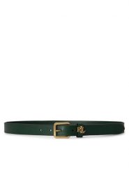 LAUREN RALPH LAUREN Pasek 412968763016 Zielony ciemny. Zielone paski damskie Lauren Ralph Lauren, bez wzorów, ze skóry. Za 419.99 zł.
