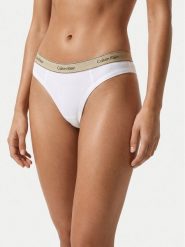 Calvin Klein Underwear Stringi LV00QF8771 Błękitny. Niebieskie majtki damskie Calvin Klein Underwear, z bawełny. Za 109.99 zł.
