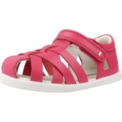Sandały BOBUX TROPICANA II Rose. Czerwone sandały damskie BOBUX, bez wzorów, ze skóry, bez obcasa, bez zapięcia. Za 270.99 zł.