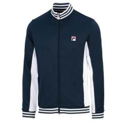 Bluza sportowa męska Fila Olaf Classic Retrolook. Niebieskie bluzy sportowe męskie Fila, l, bez wzorów, bez kaptura. Za 507.00 zł.